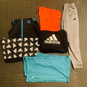 Adidas Men’s Clothes Bundle (Hoodies,Sweaters,Shirts,Sweatpants,and Zip up)